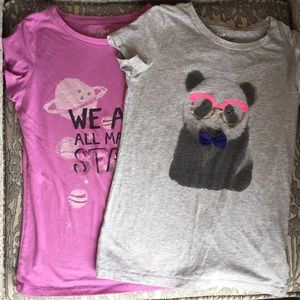 Girls size 7/8 graphic Ts
